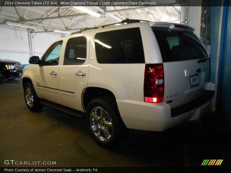 White Diamond Tricoat / Light Cashmere/Dark Cashmere 2014 Chevrolet Tahoe LTZ 4x4