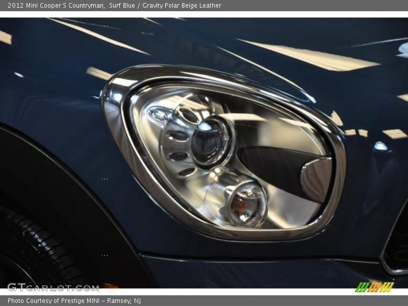 Surf Blue / Gravity Polar Beige Leather 2012 Mini Cooper S Countryman