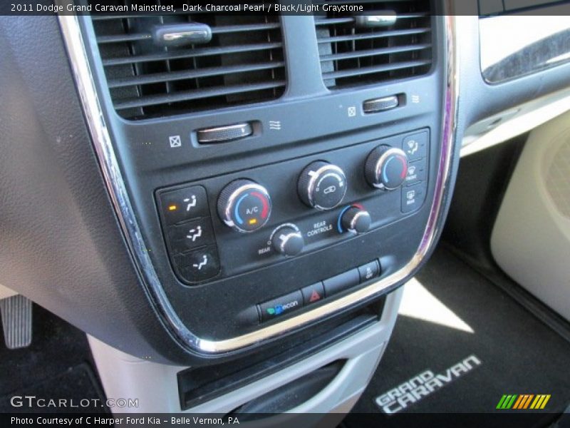 Dark Charcoal Pearl / Black/Light Graystone 2011 Dodge Grand Caravan Mainstreet