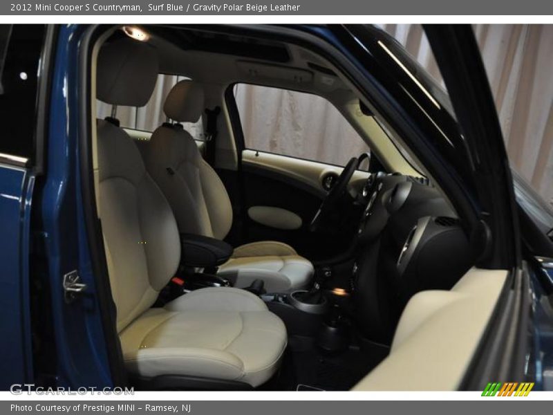 Surf Blue / Gravity Polar Beige Leather 2012 Mini Cooper S Countryman