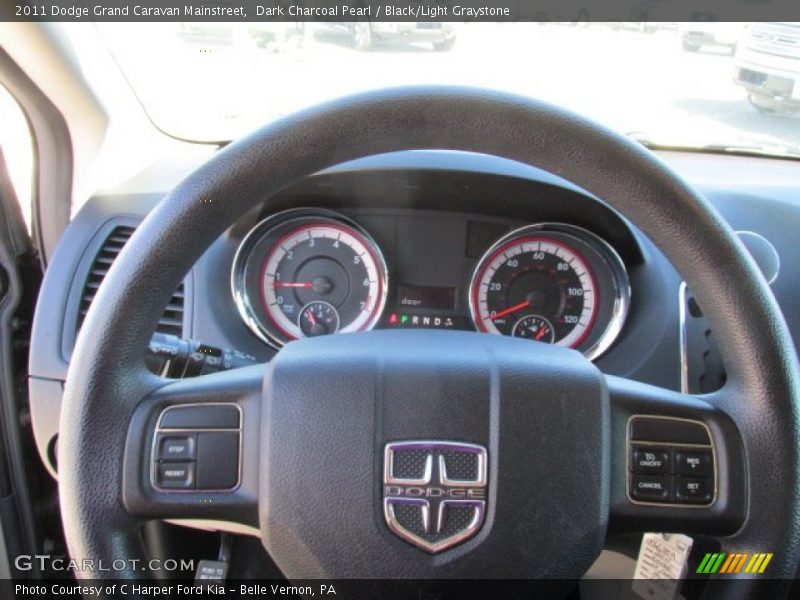 Dark Charcoal Pearl / Black/Light Graystone 2011 Dodge Grand Caravan Mainstreet