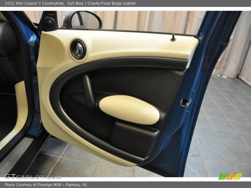 Surf Blue / Gravity Polar Beige Leather 2012 Mini Cooper S Countryman