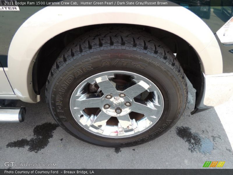 Hunter Green Pearl / Dark Slate Gray/Russet Brown 2011 Dodge Ram 1500 Laramie Crew Cab