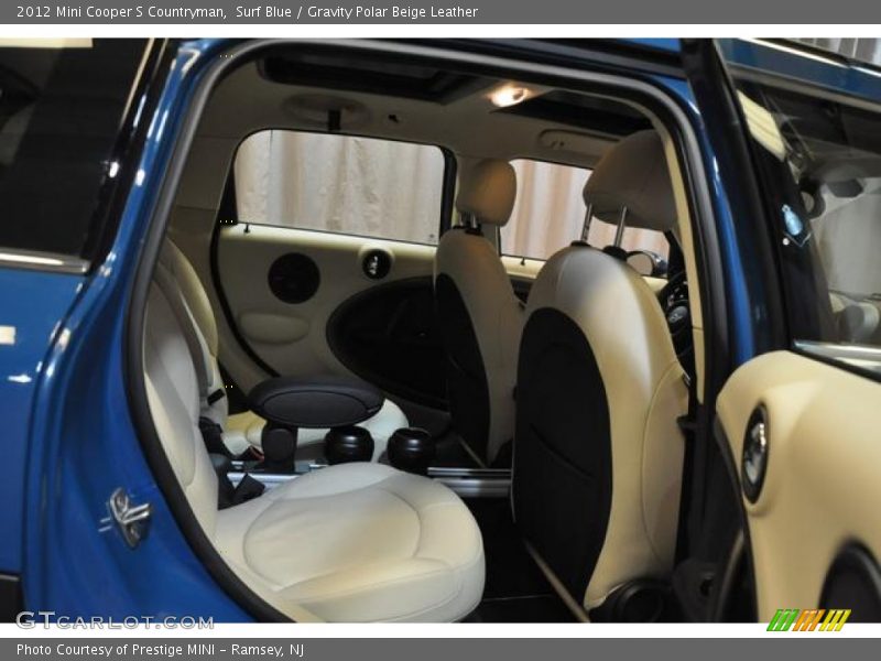Surf Blue / Gravity Polar Beige Leather 2012 Mini Cooper S Countryman