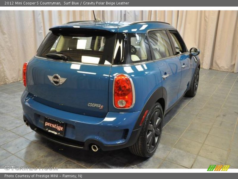 Surf Blue / Gravity Polar Beige Leather 2012 Mini Cooper S Countryman