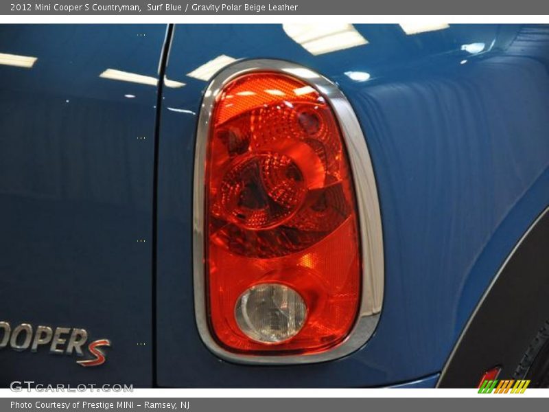 Surf Blue / Gravity Polar Beige Leather 2012 Mini Cooper S Countryman