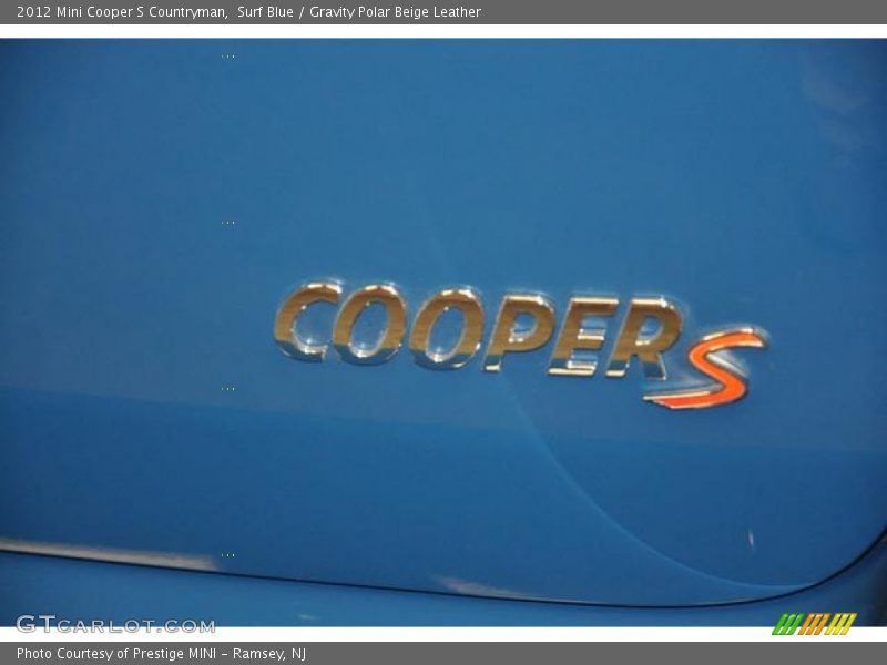 Surf Blue / Gravity Polar Beige Leather 2012 Mini Cooper S Countryman