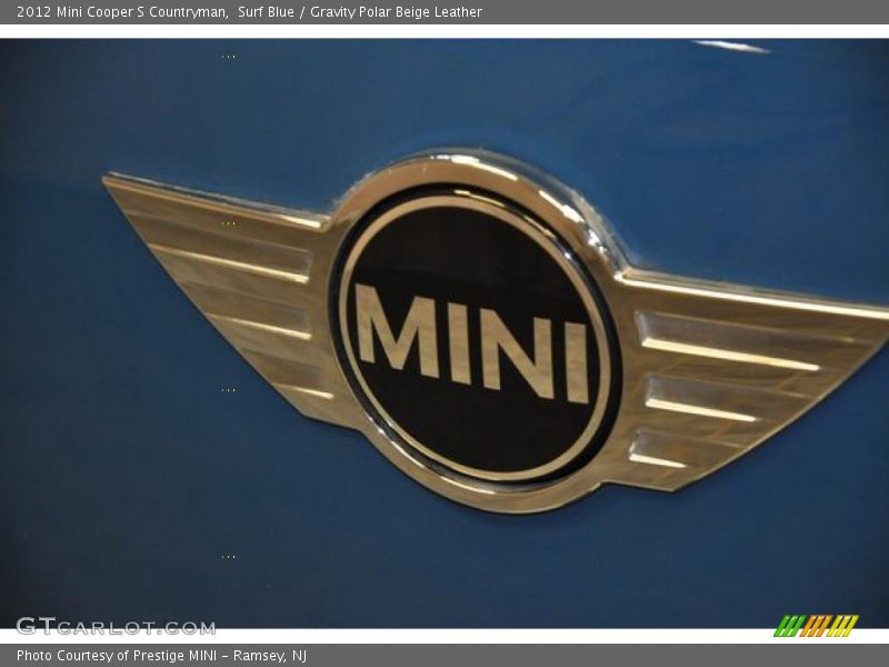 Surf Blue / Gravity Polar Beige Leather 2012 Mini Cooper S Countryman