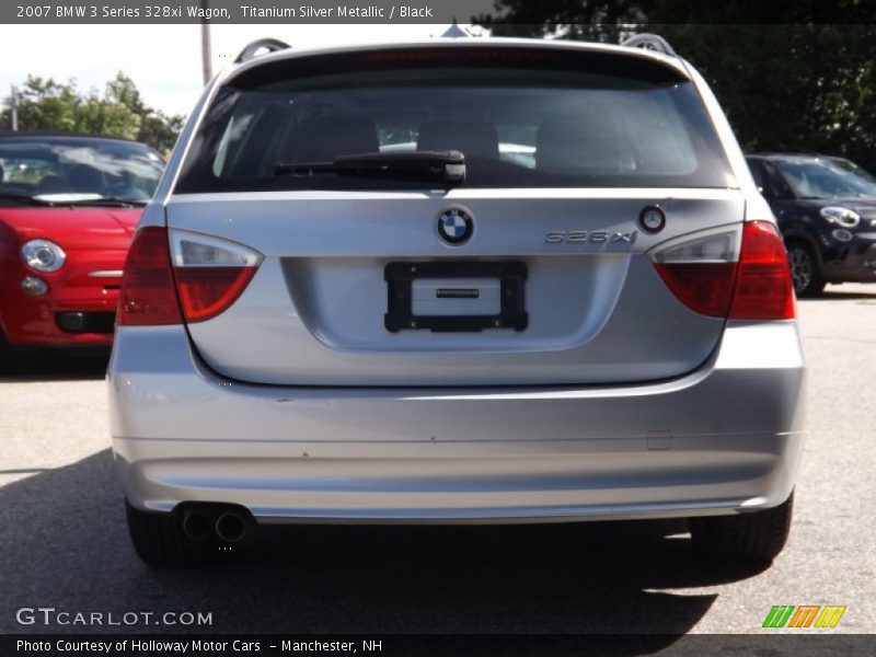 Titanium Silver Metallic / Black 2007 BMW 3 Series 328xi Wagon