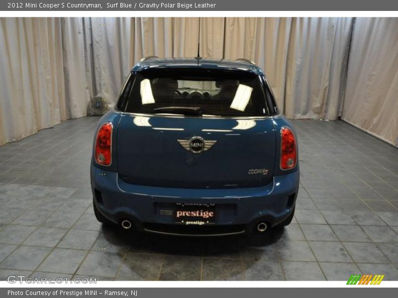 Surf Blue / Gravity Polar Beige Leather 2012 Mini Cooper S Countryman