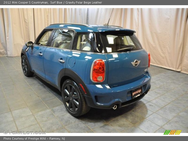 Surf Blue / Gravity Polar Beige Leather 2012 Mini Cooper S Countryman