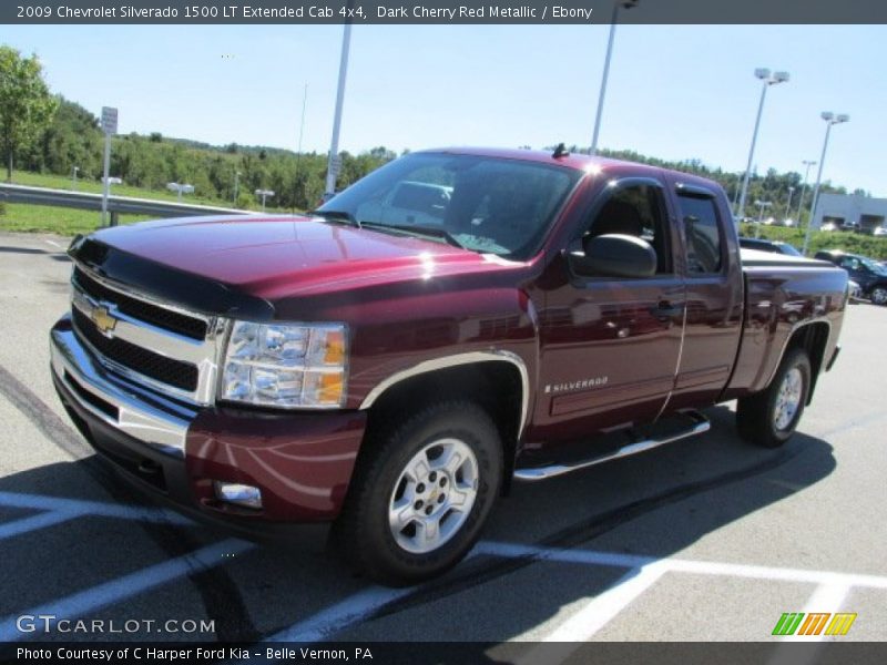 Dark Cherry Red Metallic / Ebony 2009 Chevrolet Silverado 1500 LT Extended Cab 4x4