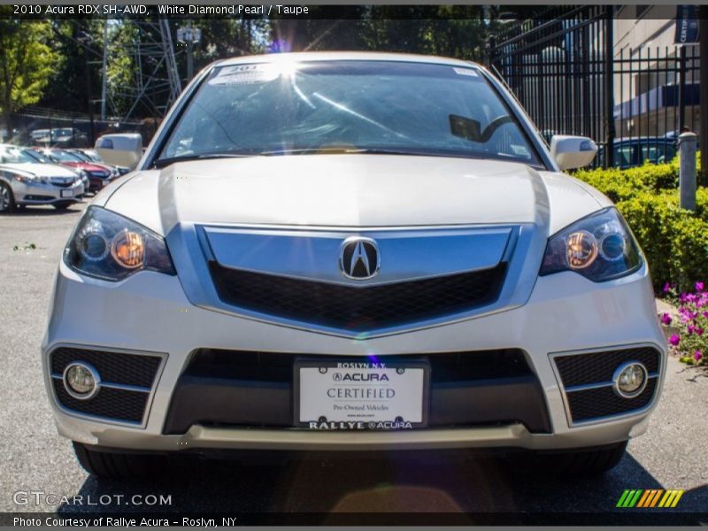 White Diamond Pearl / Taupe 2010 Acura RDX SH-AWD