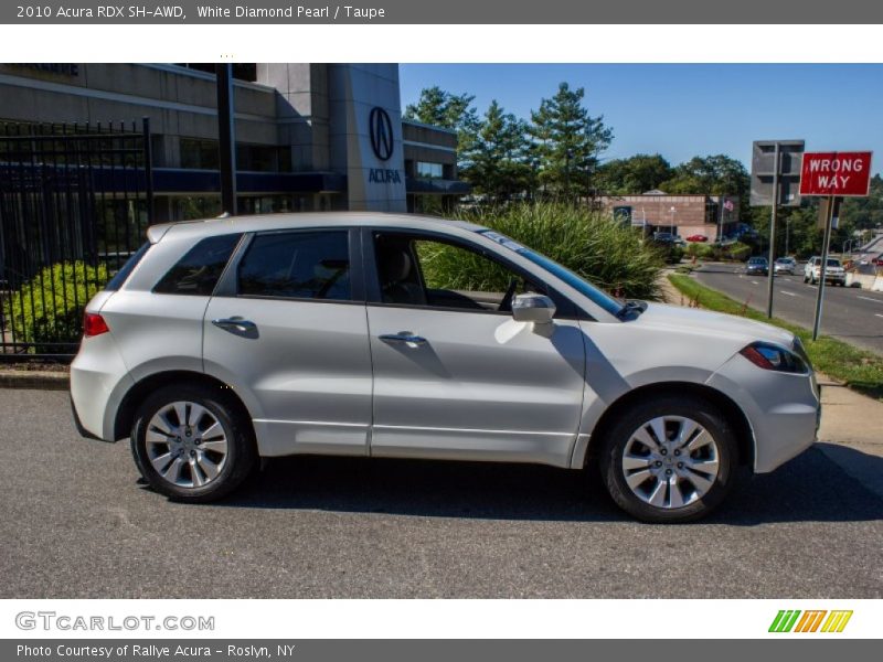White Diamond Pearl / Taupe 2010 Acura RDX SH-AWD