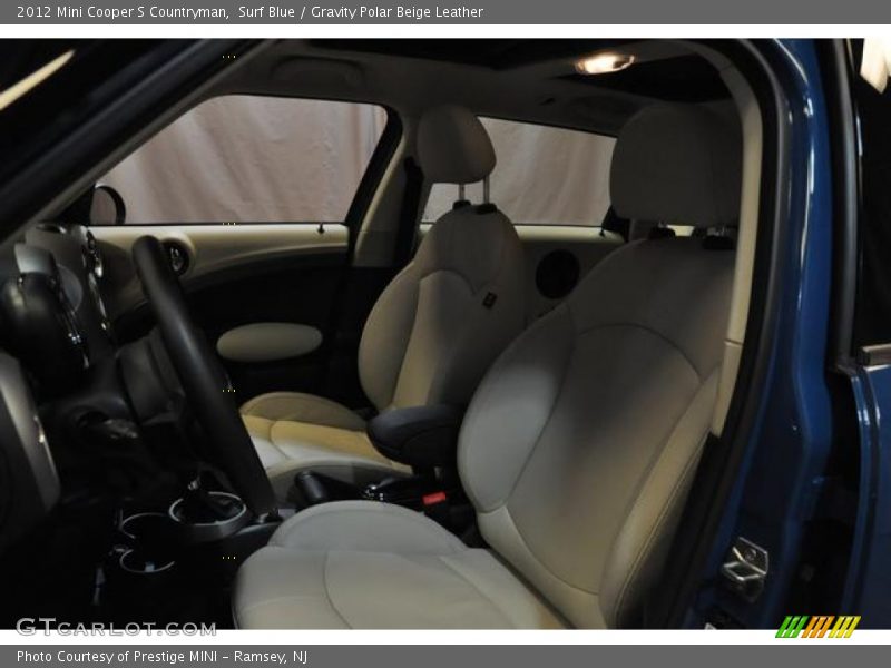 Surf Blue / Gravity Polar Beige Leather 2012 Mini Cooper S Countryman