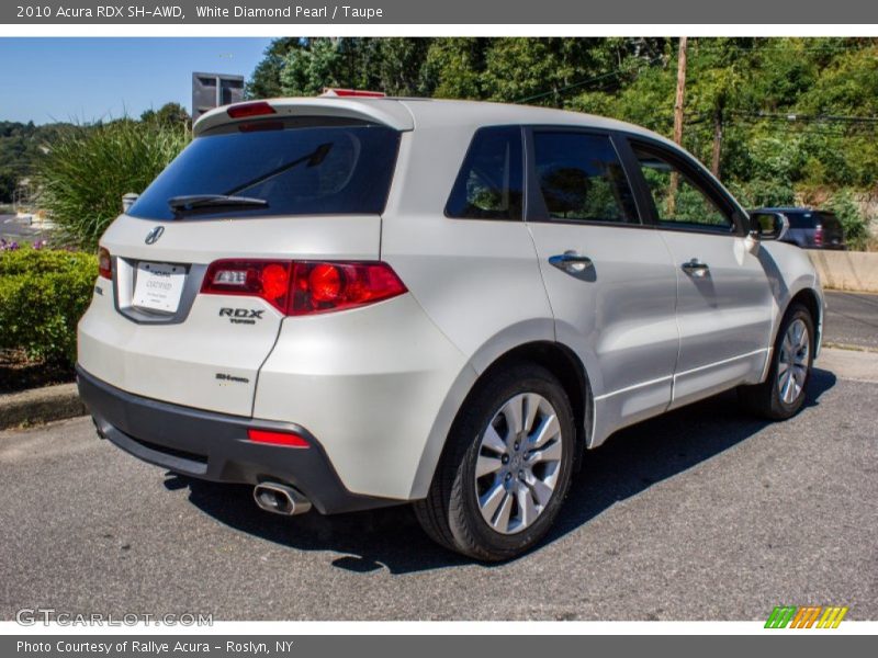 White Diamond Pearl / Taupe 2010 Acura RDX SH-AWD