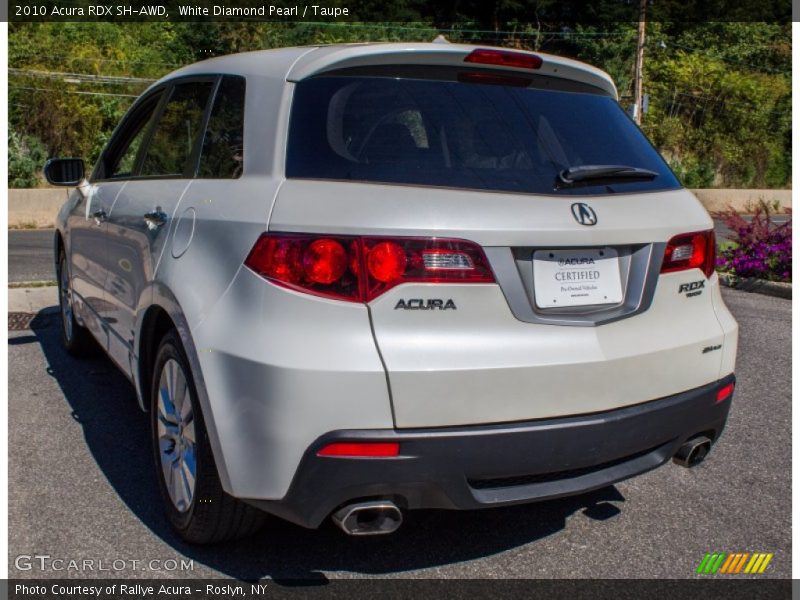 White Diamond Pearl / Taupe 2010 Acura RDX SH-AWD