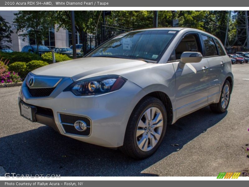 White Diamond Pearl / Taupe 2010 Acura RDX SH-AWD