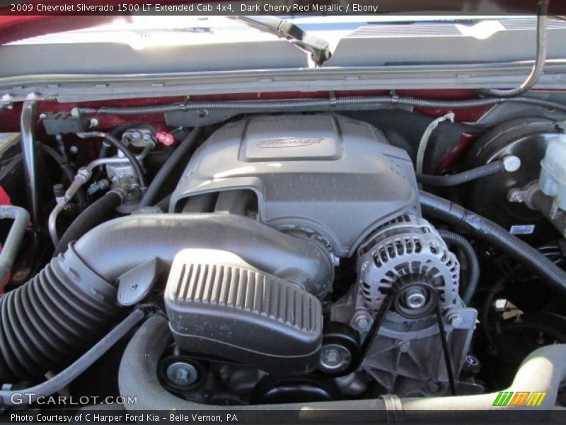 Dark Cherry Red Metallic / Ebony 2009 Chevrolet Silverado 1500 LT Extended Cab 4x4