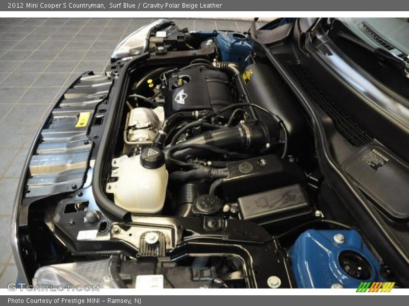 Surf Blue / Gravity Polar Beige Leather 2012 Mini Cooper S Countryman