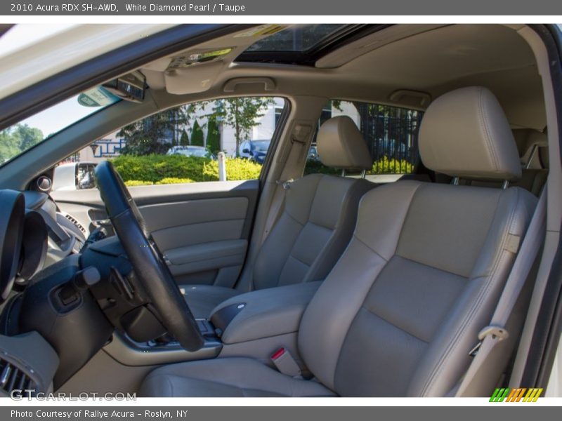 White Diamond Pearl / Taupe 2010 Acura RDX SH-AWD