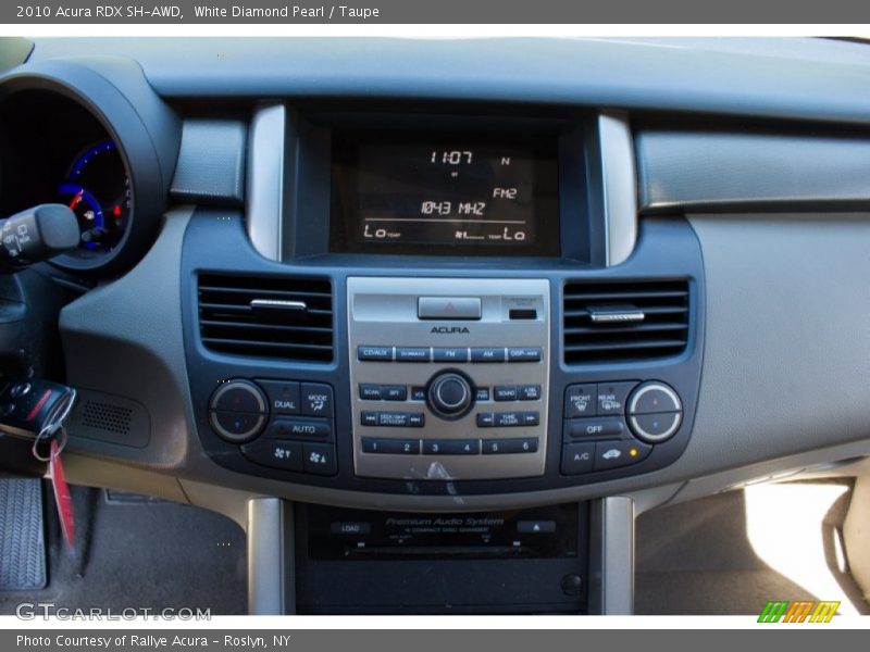 White Diamond Pearl / Taupe 2010 Acura RDX SH-AWD