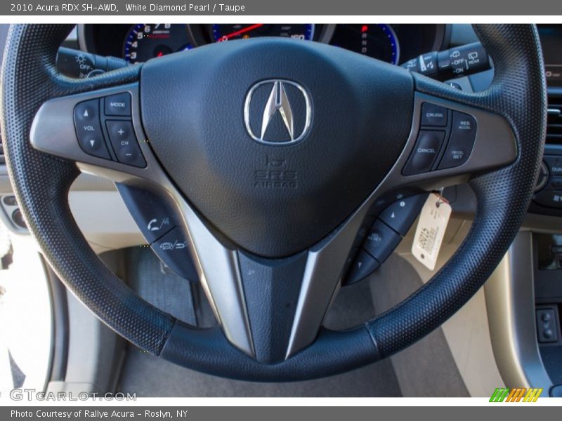 White Diamond Pearl / Taupe 2010 Acura RDX SH-AWD