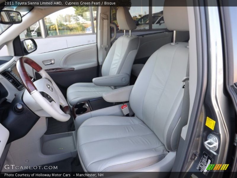 Cypress Green Pearl / Bisque 2011 Toyota Sienna Limited AWD