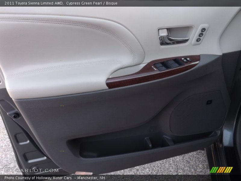 Cypress Green Pearl / Bisque 2011 Toyota Sienna Limited AWD