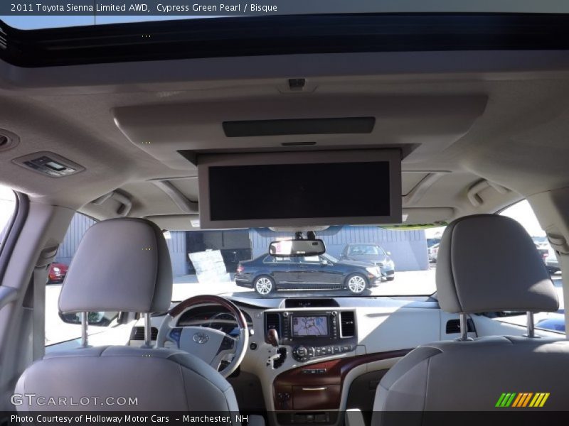 Cypress Green Pearl / Bisque 2011 Toyota Sienna Limited AWD