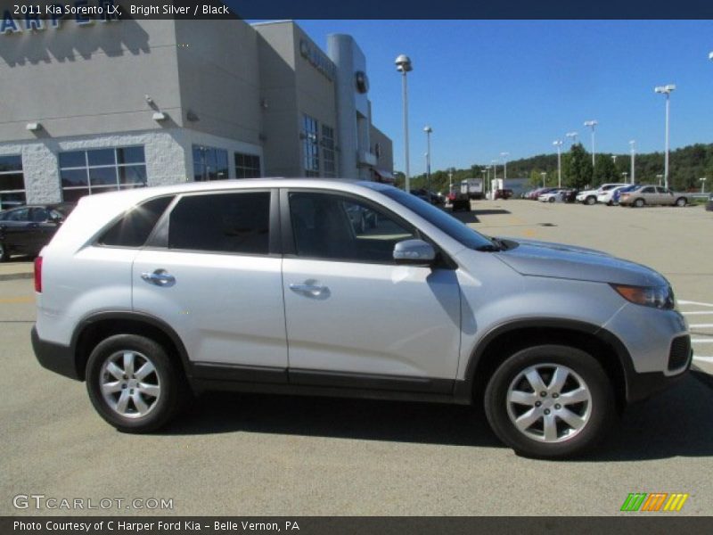 Bright Silver / Black 2011 Kia Sorento LX