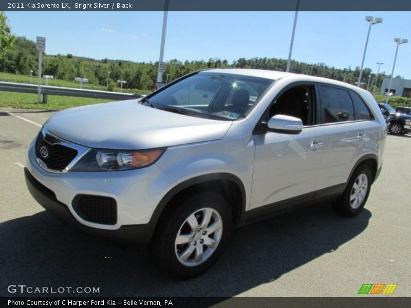 Bright Silver / Black 2011 Kia Sorento LX