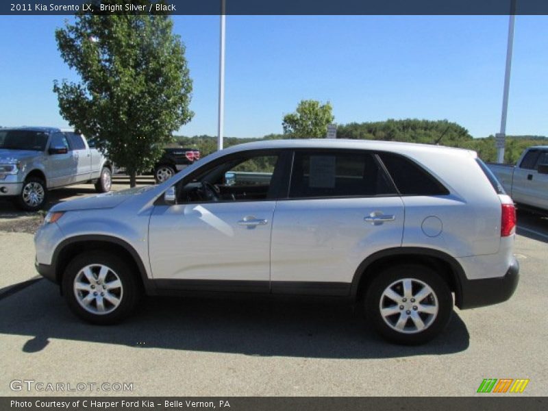 Bright Silver / Black 2011 Kia Sorento LX