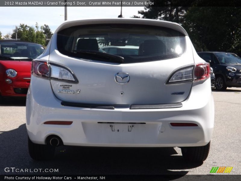 Crystal White Pearl Mica / Dune Beige 2012 Mazda MAZDA3 i Grand Touring 5 Door