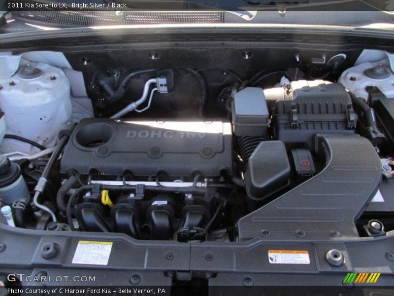 Bright Silver / Black 2011 Kia Sorento LX