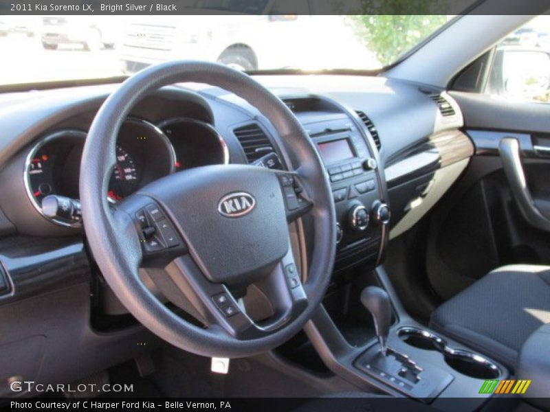 Bright Silver / Black 2011 Kia Sorento LX