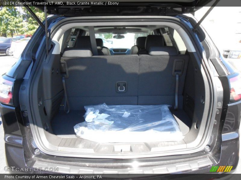 Black Granite Metallic / Ebony 2014 Chevrolet Traverse LT AWD