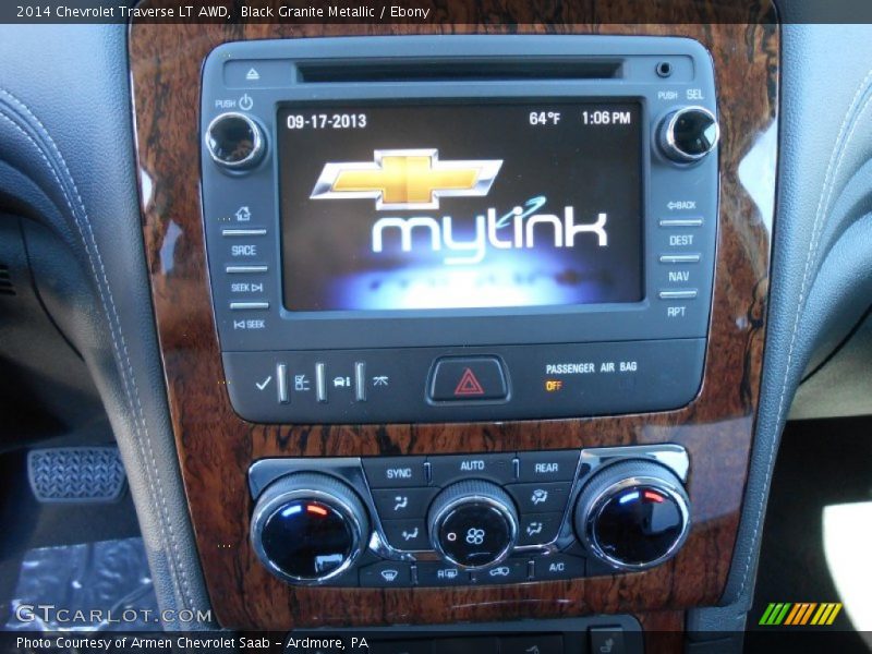 Black Granite Metallic / Ebony 2014 Chevrolet Traverse LT AWD