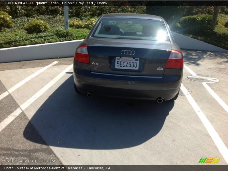 Dolphin Gray Pearl / Ebony 2003 Audi A4 3.0 quattro Sedan