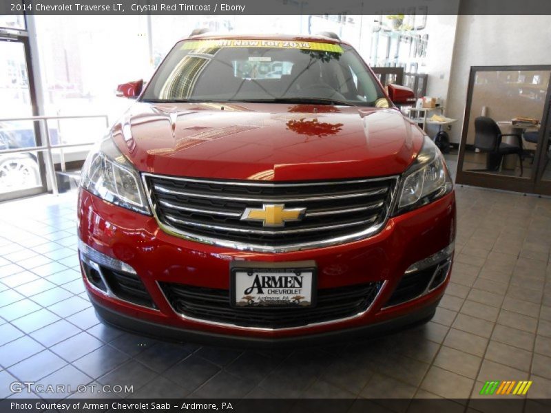Crystal Red Tintcoat / Ebony 2014 Chevrolet Traverse LT