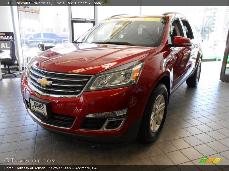 Crystal Red Tintcoat / Ebony 2014 Chevrolet Traverse LT