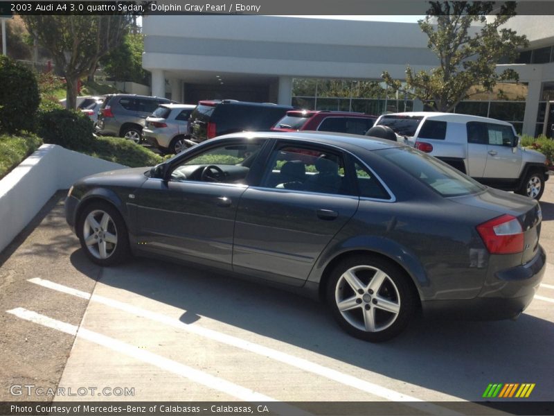 Dolphin Gray Pearl / Ebony 2003 Audi A4 3.0 quattro Sedan