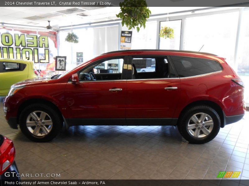 Crystal Red Tintcoat / Ebony 2014 Chevrolet Traverse LT