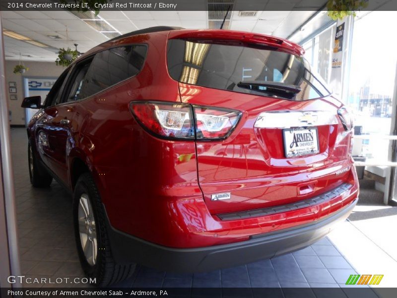 Crystal Red Tintcoat / Ebony 2014 Chevrolet Traverse LT