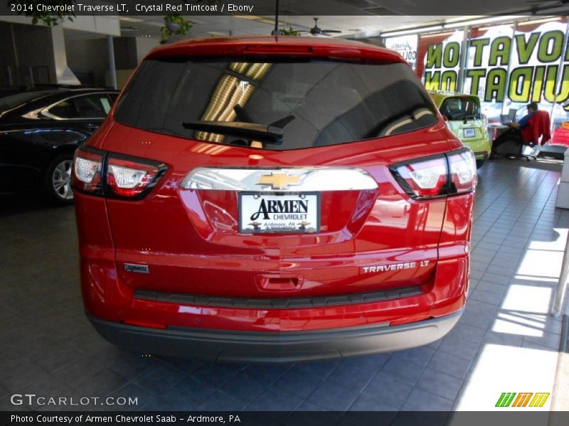 Crystal Red Tintcoat / Ebony 2014 Chevrolet Traverse LT