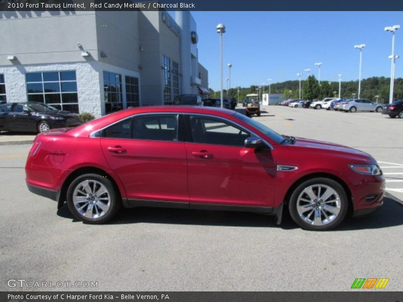 Red Candy Metallic / Charcoal Black 2010 Ford Taurus Limited