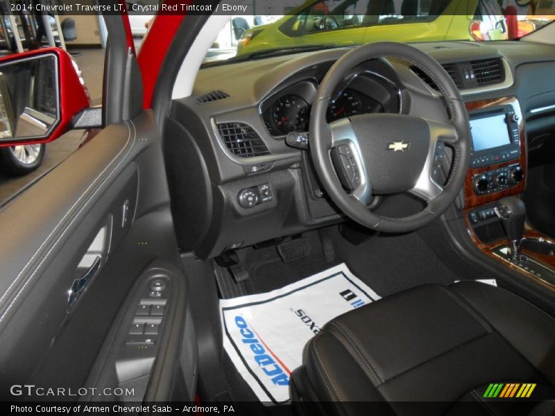 Crystal Red Tintcoat / Ebony 2014 Chevrolet Traverse LT