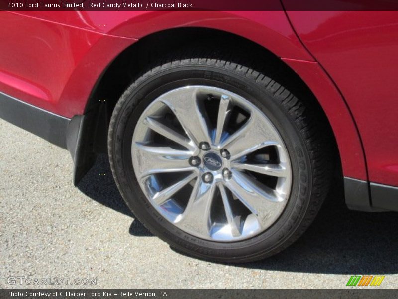 Red Candy Metallic / Charcoal Black 2010 Ford Taurus Limited