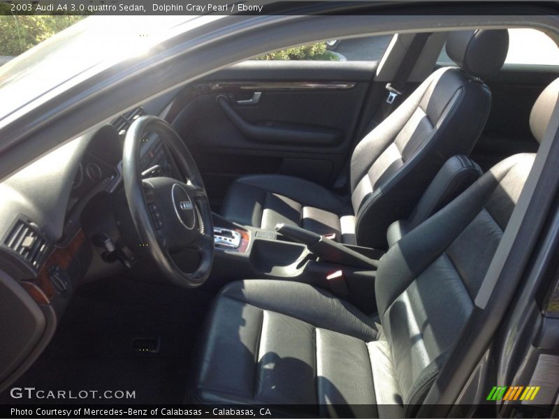 Dolphin Gray Pearl / Ebony 2003 Audi A4 3.0 quattro Sedan