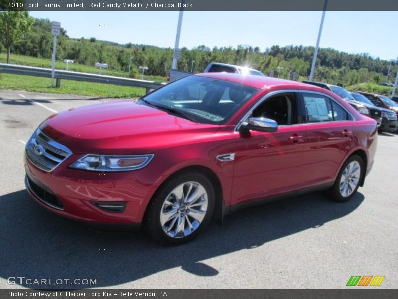 Red Candy Metallic / Charcoal Black 2010 Ford Taurus Limited